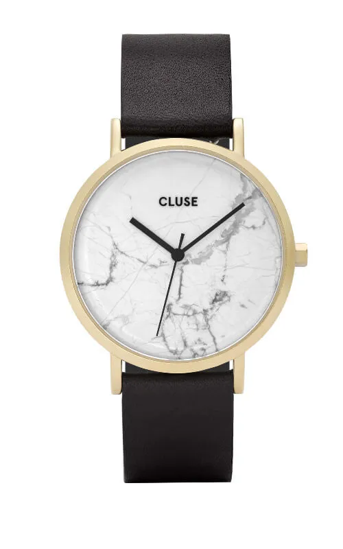 Montre Cluse La Roche Gold White Marble CL40003
