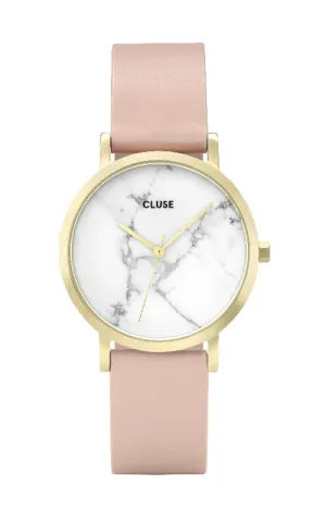 Montre CLUSE La Roche Petite Gold White Marble Nude CL40101
