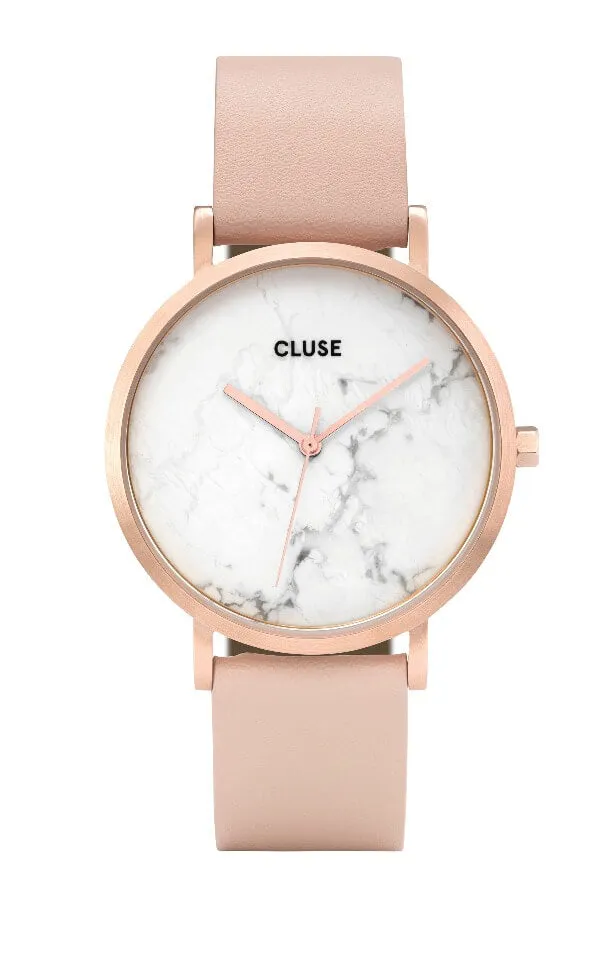 Montre CLUSE La Roche Rose Gold White Marble/Nude CL40009