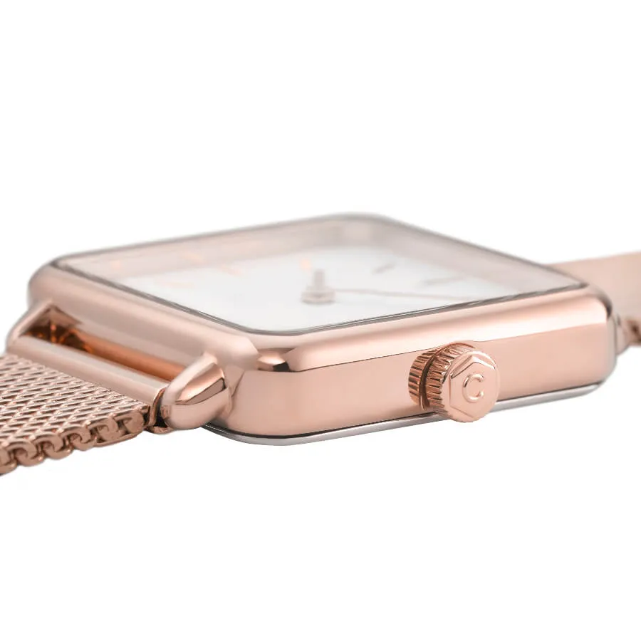 Montre CLUSE La Ttragone Rose Gold Mesh/White CL60003