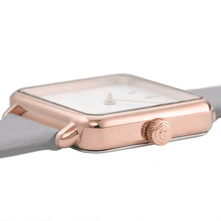 Montre CLUSE La Ttragone Rose Gold White/Stone Grey CL60005