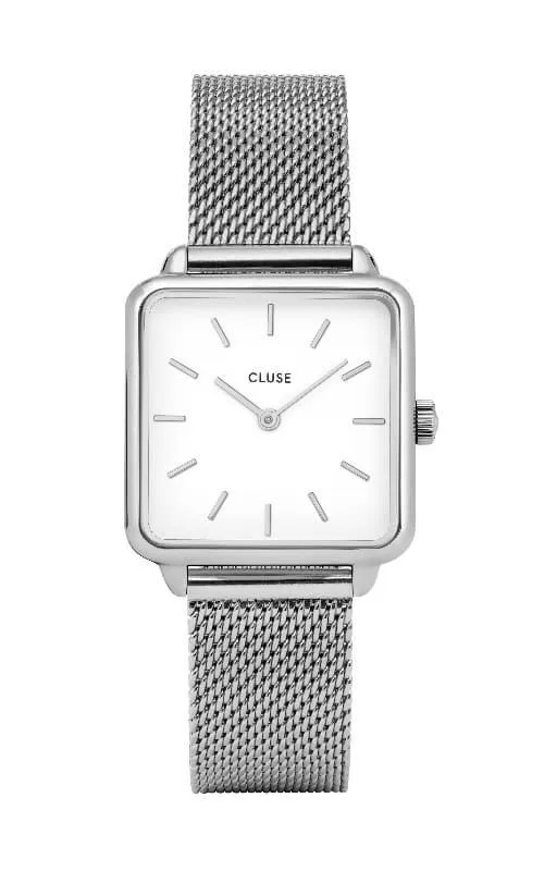Montre CLUSE La Ttragone Silver Mesh/White CL60001