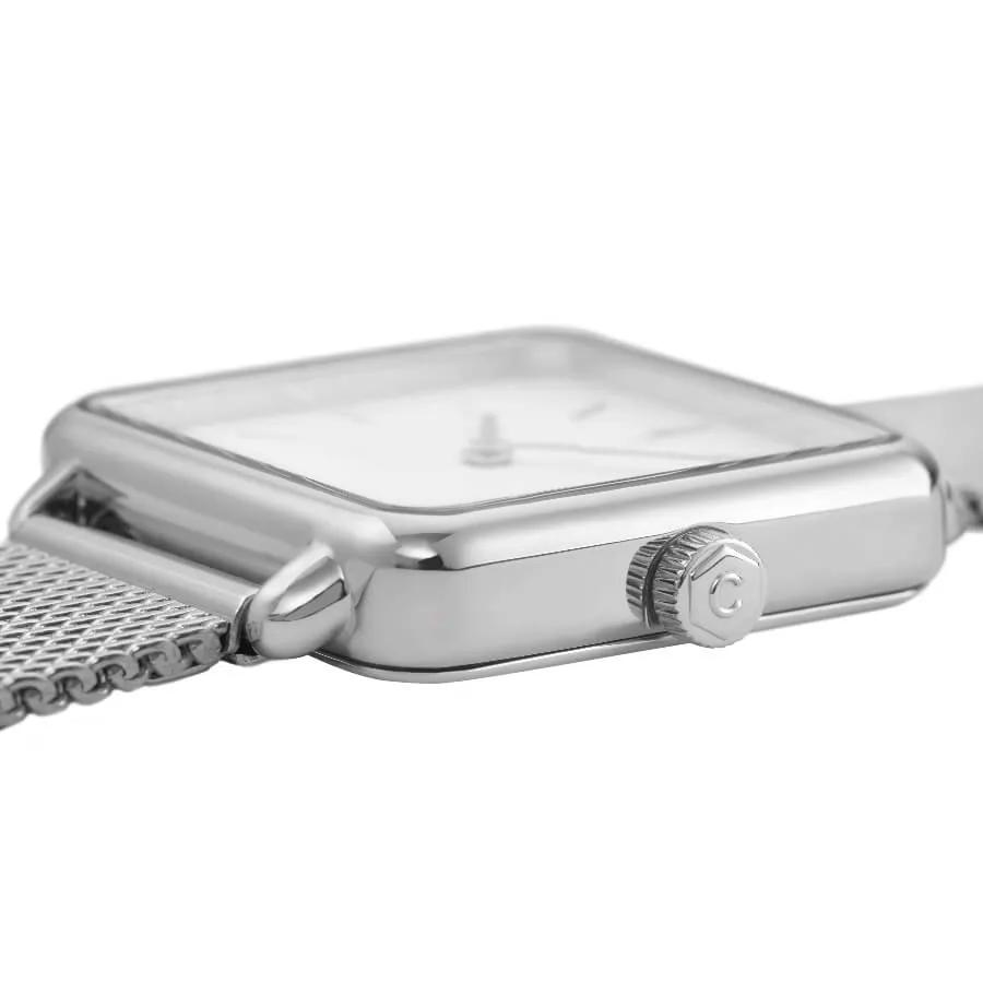 Montre CLUSE La Ttragone Silver Mesh/White CL60001
