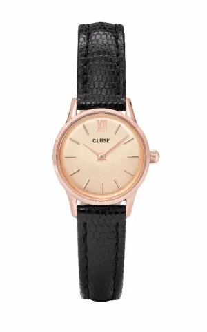 Montre CLUSE La Vedette Rose Gold Champagne/Black Lizard CL50028