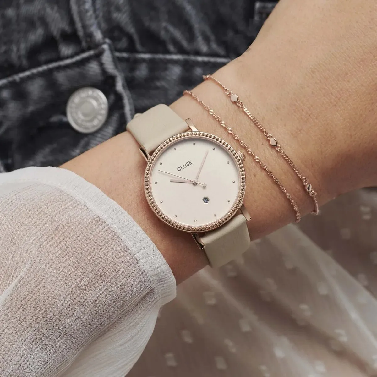 Montre CLUSE Le Couronnement Leather Bicolour CL63006