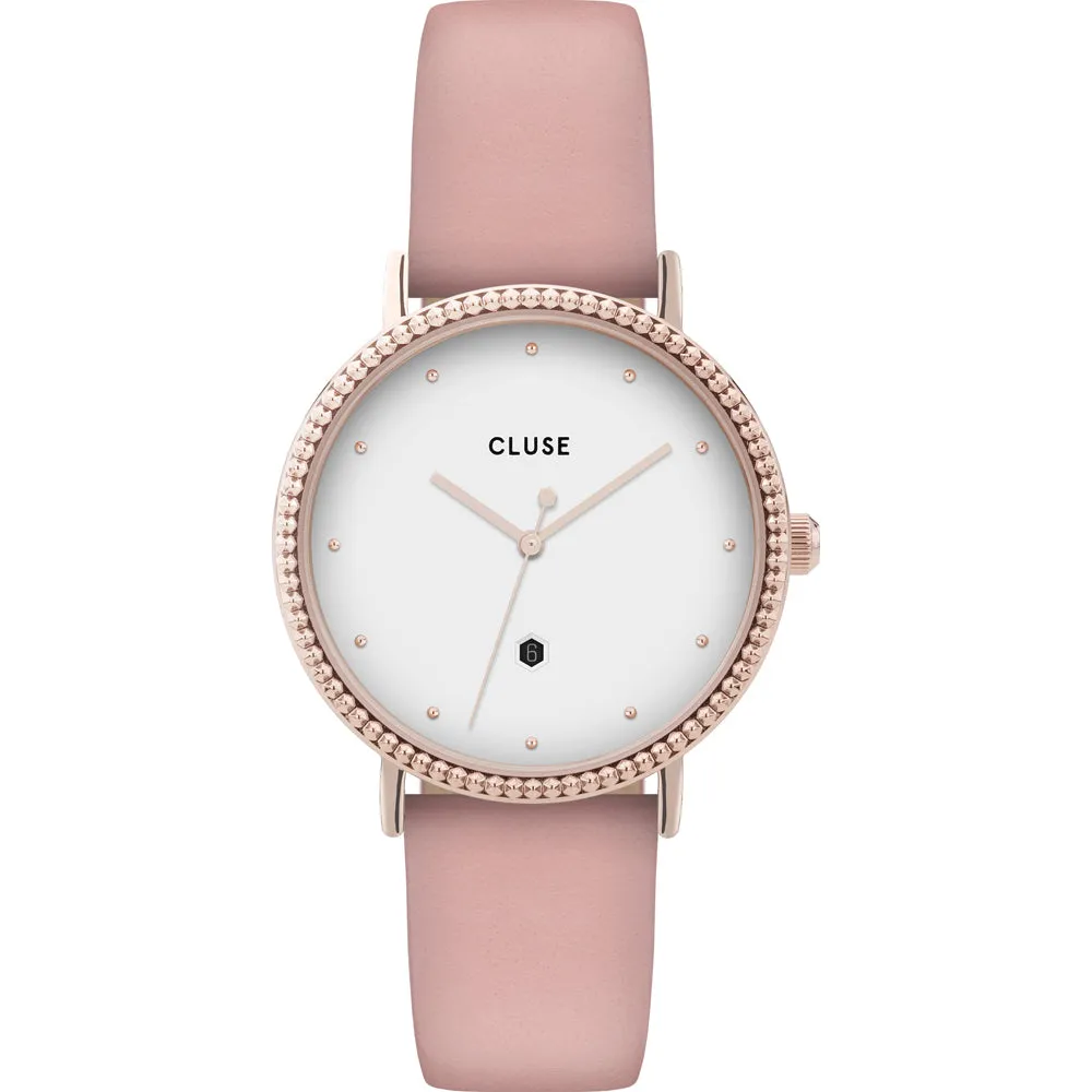 Montre CLUSE Le Couronnement Leather White Rose Gold CL63002