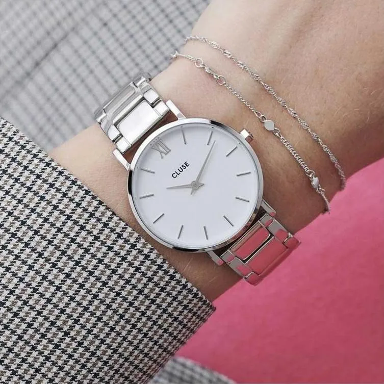Montre CLUSE Minuit 3-Link Silver Steel CW0101203026