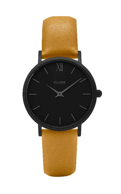 Montre CLUSE Minuit Full Black/Mustard CL30033