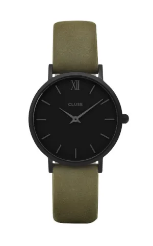 Montre CLUSE Minuit Full Black/Olive Green CL30007