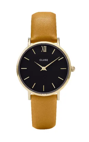 Montre CLUSE Minuit Gold Black/Mustard CL30035