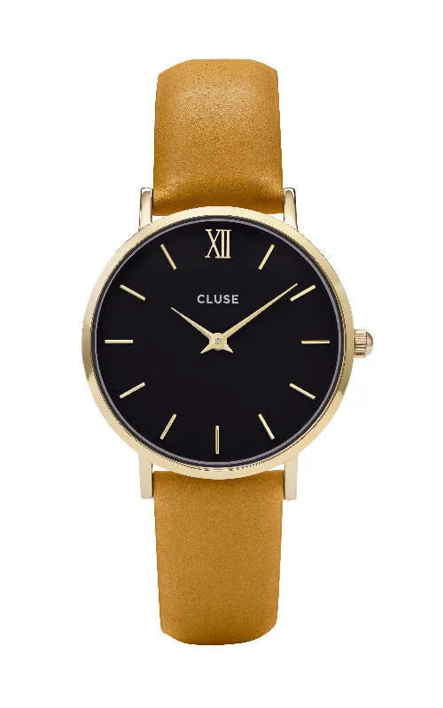 Montre CLUSE Minuit Gold Black/Mustard CL30035