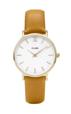 Montre CLUSE Minuit Gold White/Mustard CL30034