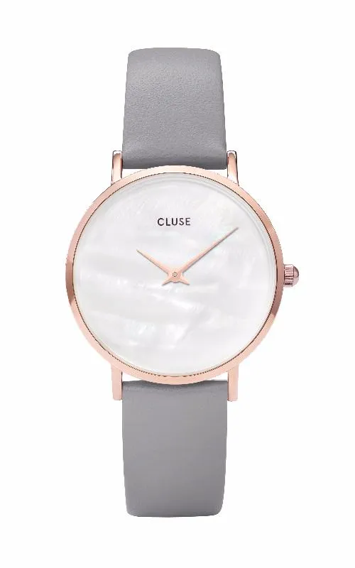 Montre CLUSE Minuit La Perle Rose Gold White Pearl/Stone Grey CL30049