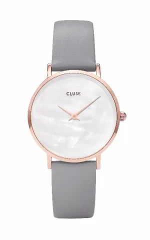 Montre CLUSE Minuit La Perle Rose Gold White Pearl/Stone Grey CL30049