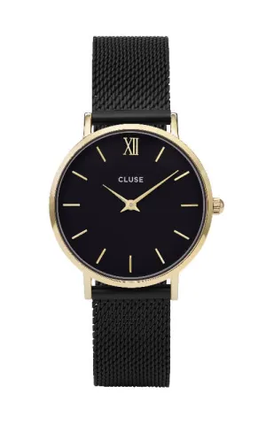 Montre CLUSE Minuit Mesh Gold Black/Black CL30026