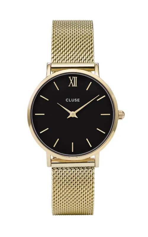 Montre CLUSE Minuit Mesh Gold/Black CW0101203017