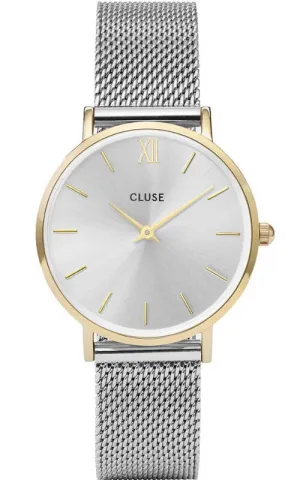 Montre CLUSE Minuit Mesh Gold/Silver CL30024