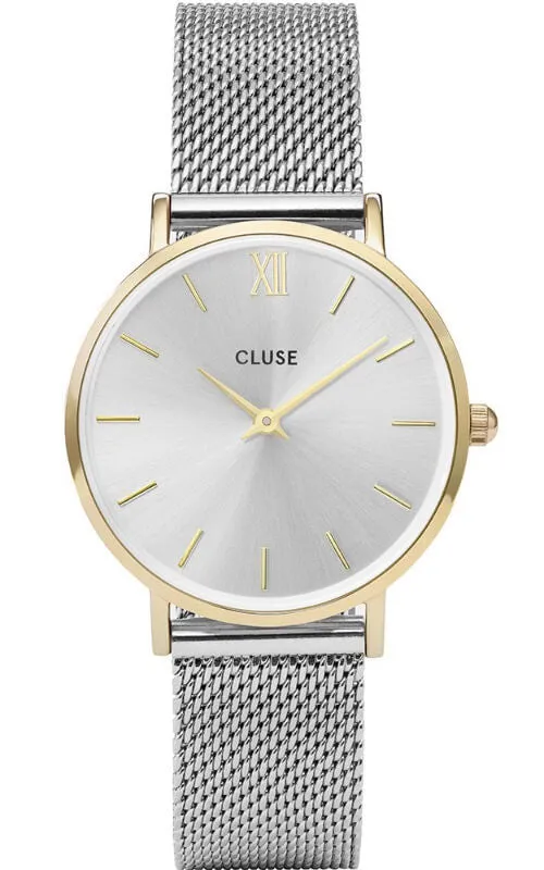 Montre CLUSE Minuit Mesh Gold/Silver CL30024