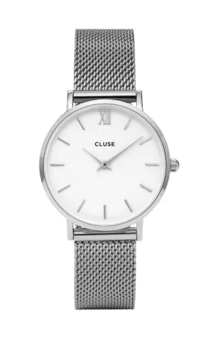 Montre CLUSE Minuit Mesh Silver/White CW0101203002