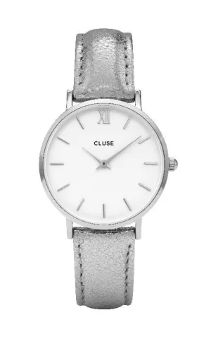 Montre CLUSE Minuit Silver White/Silver Metallic CL30039
