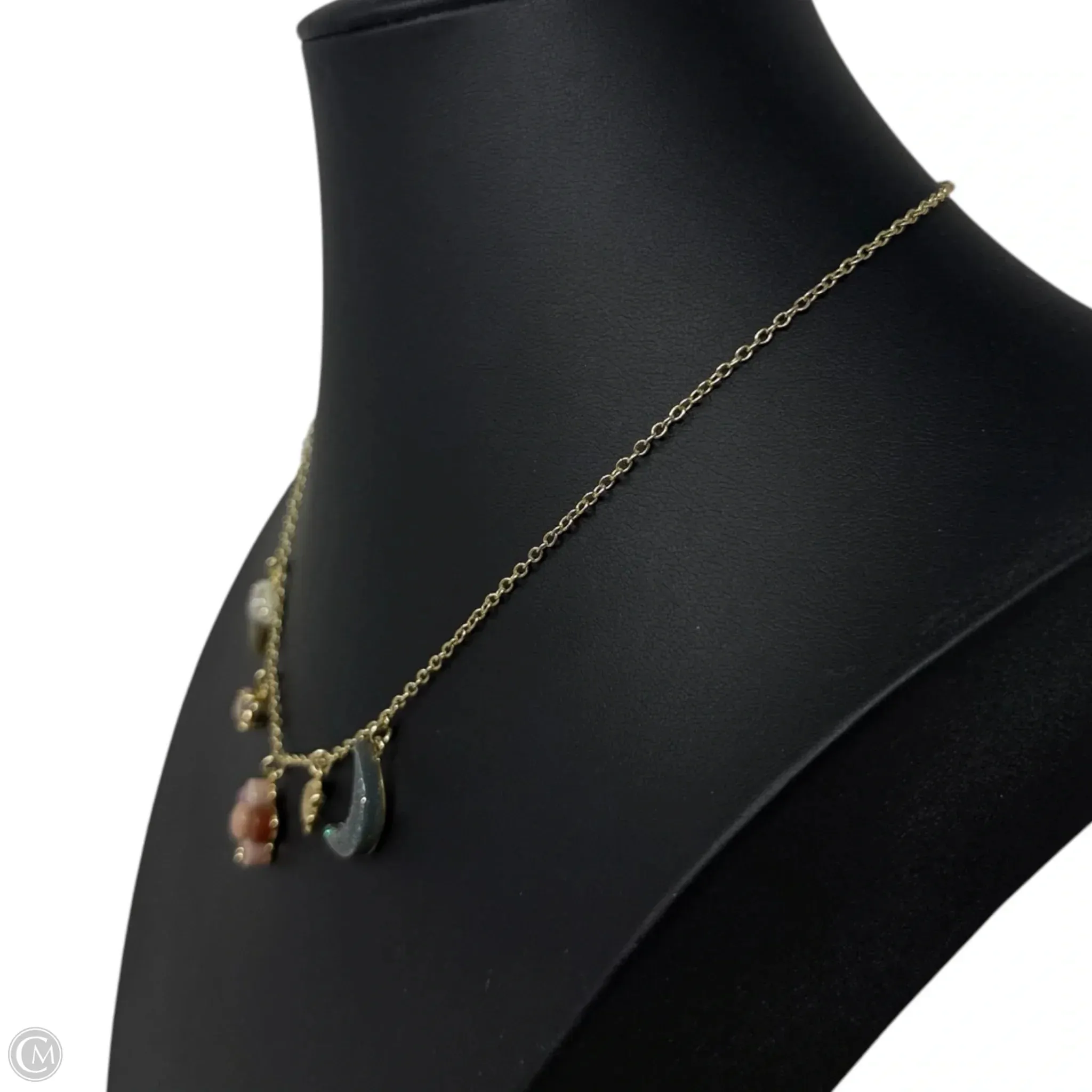 Moon And Flower Charm Necklace Designer By Coach coach