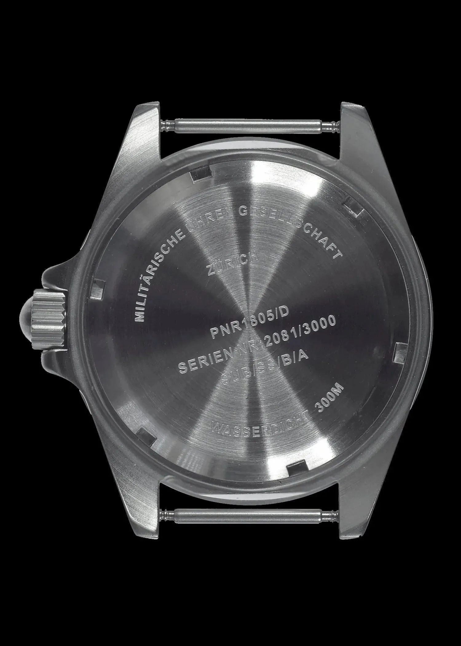 MWC 300m / 1000ft Stainless Steel Quartz Military Divers Watch with 10 Year Battery Life