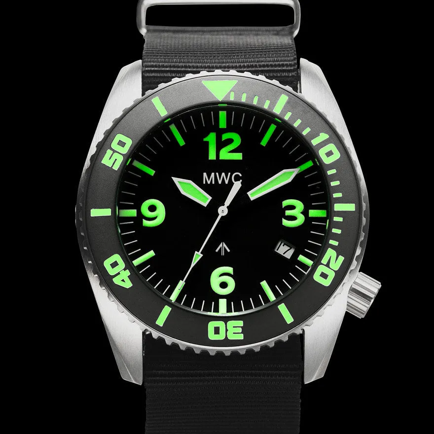 MWC "Depthmaster" 100atm / 3,280ft / 1000m Water Resistant Military Divers Watch in Stainless Steel Case with Helium Valve (Automatic)