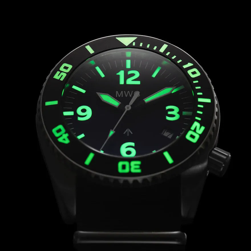 MWC "Depthmaster" 100atm / 3,280ft / 1000m Water Resistant Military Divers Watch in Stainless Steel Case with Helium Valve (Automatic)