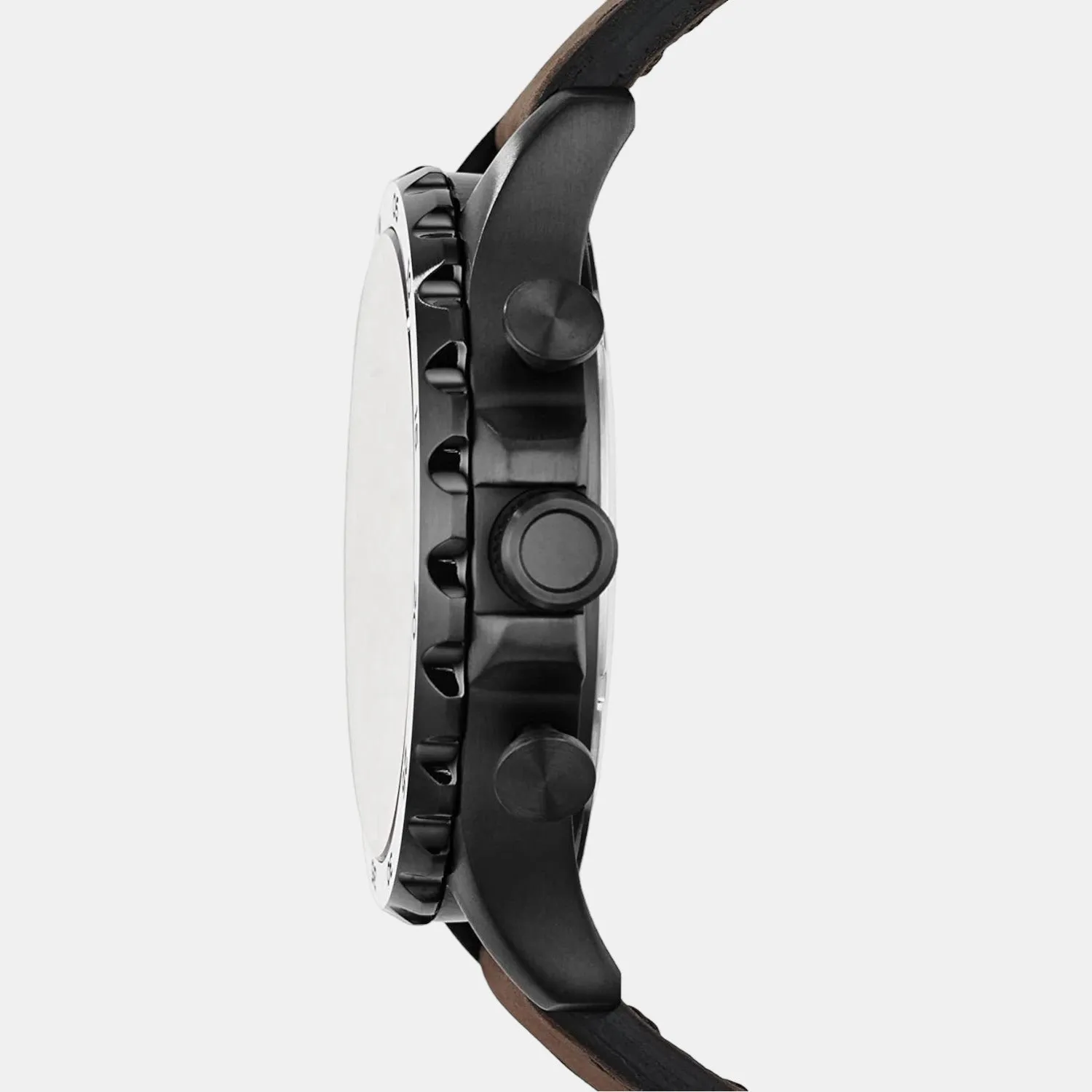 Nate Men Quartz Black Dial Chronograph Leather Watch JR1487
