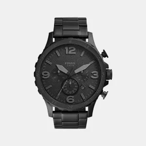 Nate Men Quartz Black Dial Chronograph Stainless Steel Watch JR1401