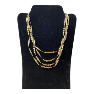 Necklace Lariat & Y-Drop By Chicos In Gold chicos