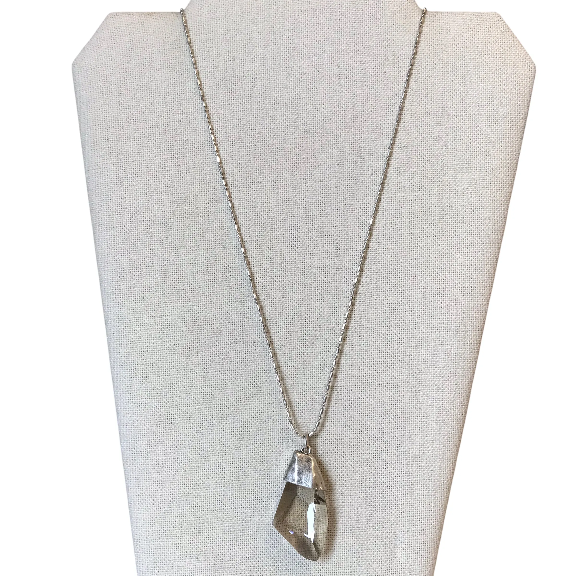 Necklace Pendant By Chicos In Silver chicos