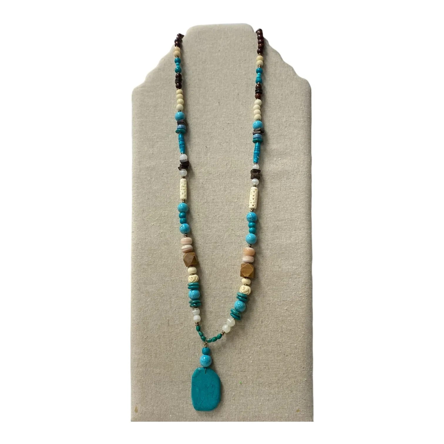 Necklace Statement By Chicos In Blue chicos