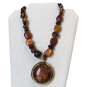 Necklace Statement By Chicos In Brown chicos
