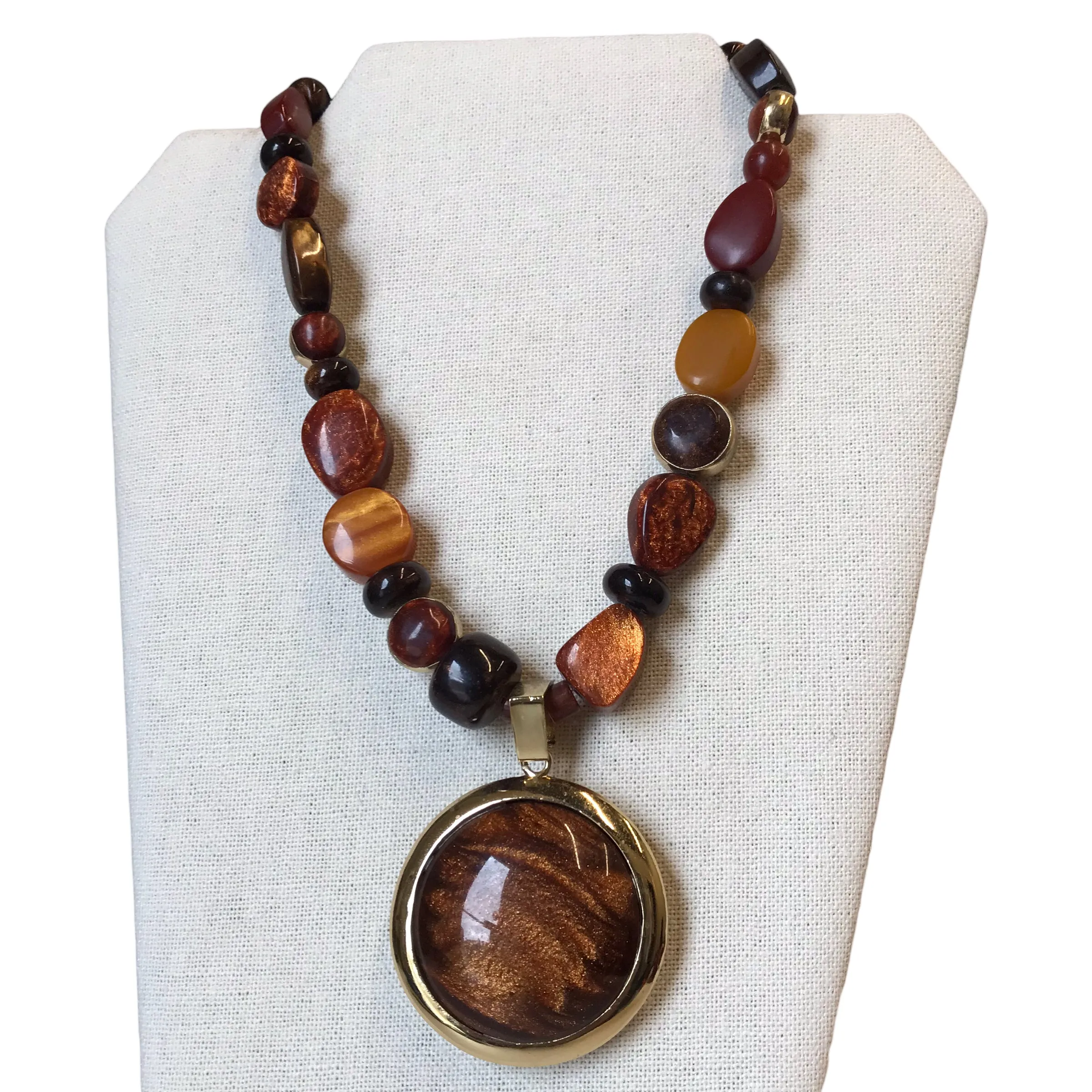 Necklace Statement By Chicos In Brown chicos