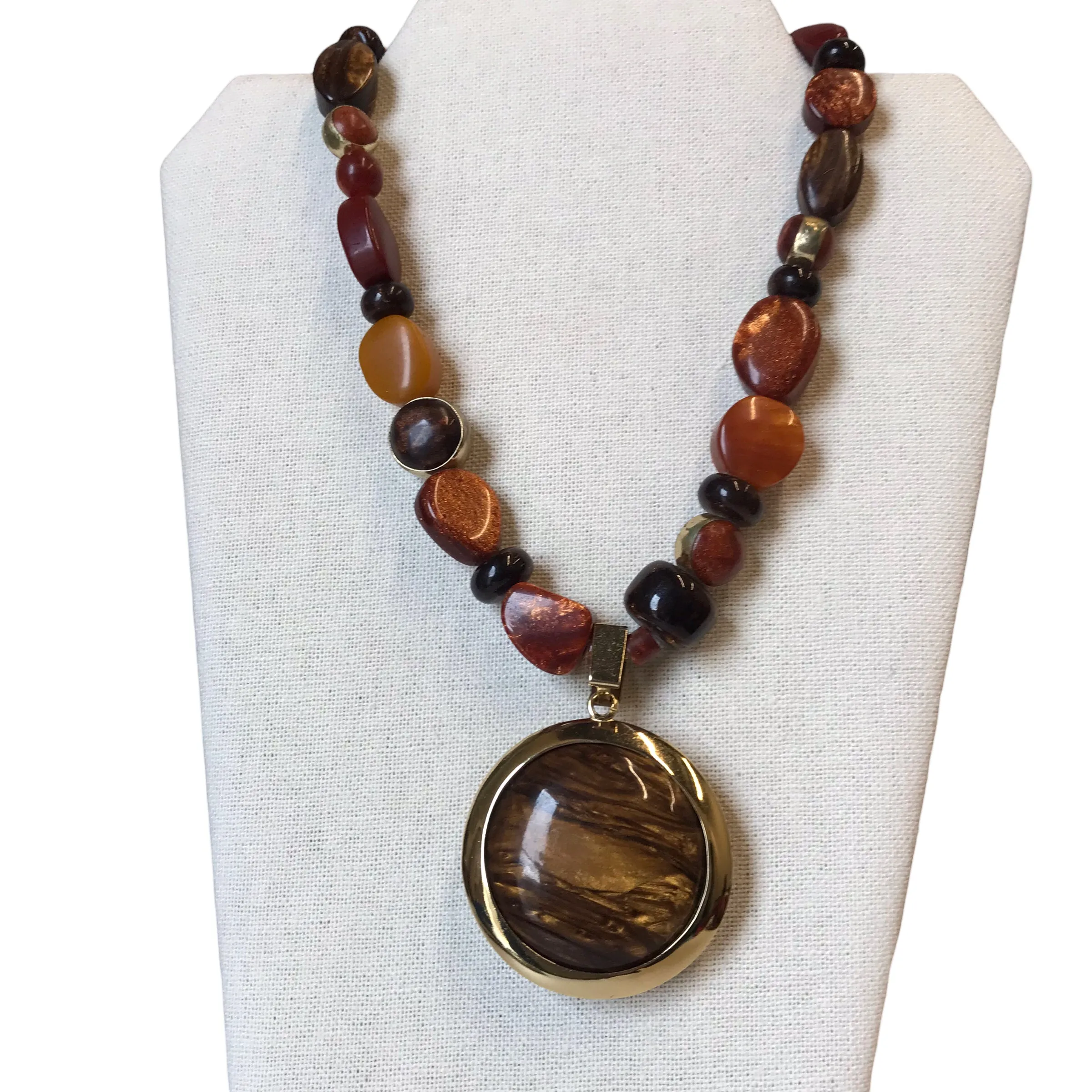 Necklace Statement By Chicos In Brown chicos