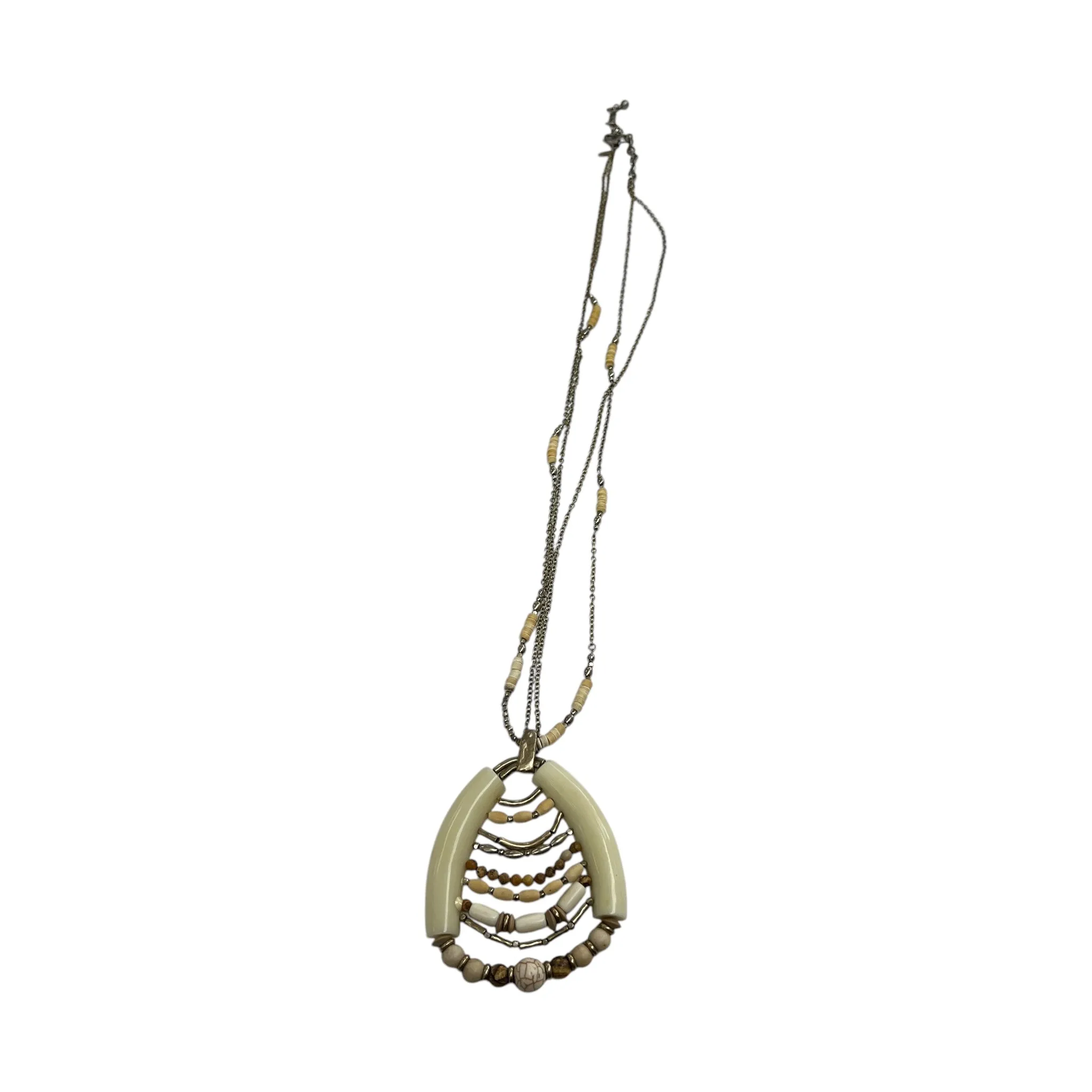 Necklace Statement By Chicos In Cream chicos