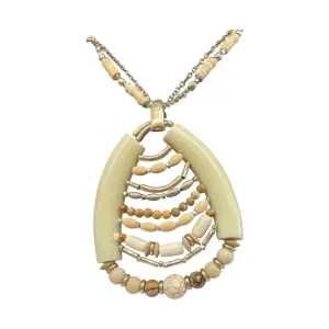 Necklace Statement By Chicos In Cream chicos