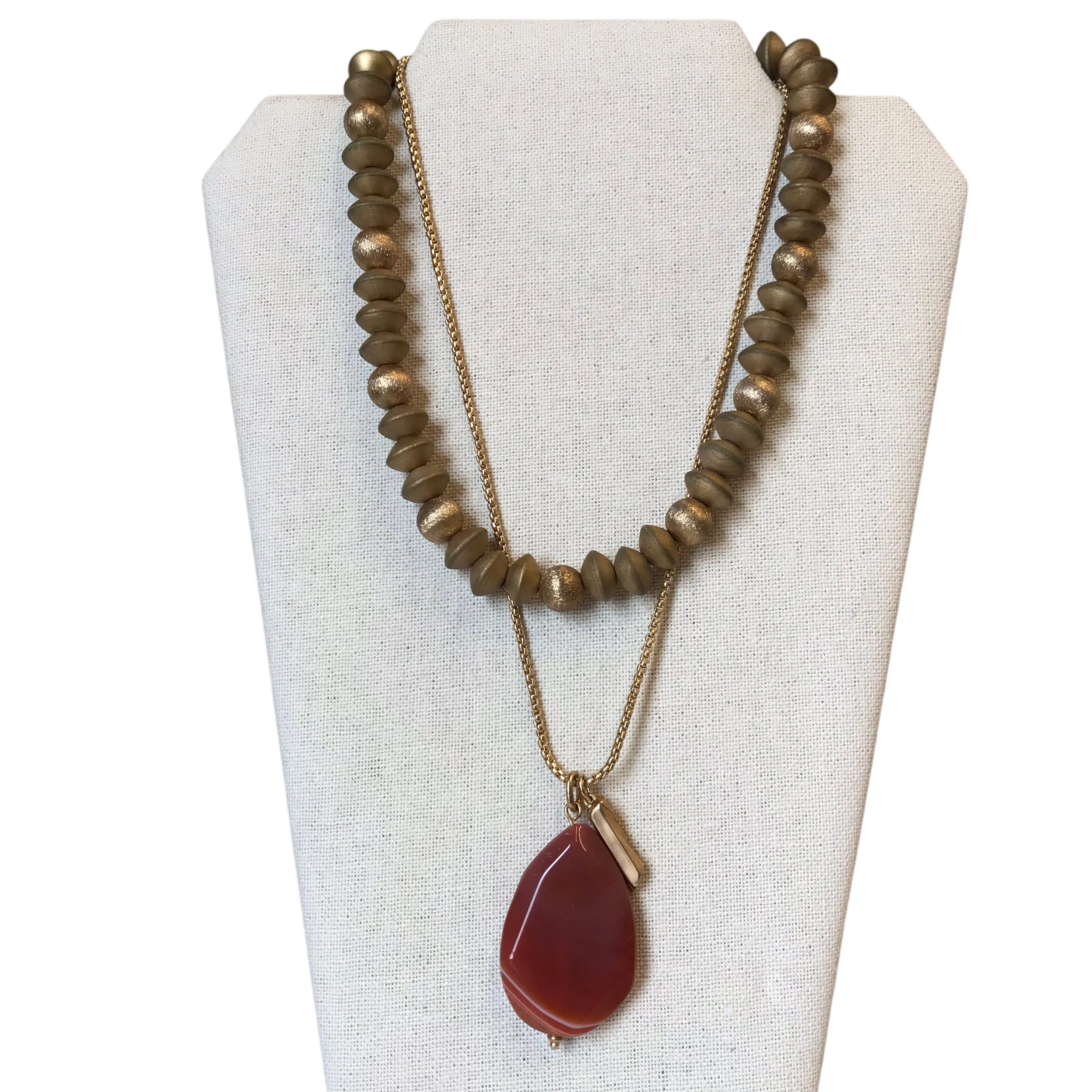 Necklace Statement By Chicos In Gold chicos
