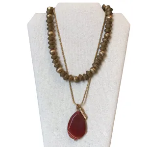 Necklace Statement By Chicos In Gold chicos