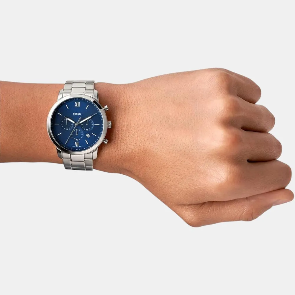 Neutra Men Blue Dial Chronograph Stainless Steel Watch FS5792