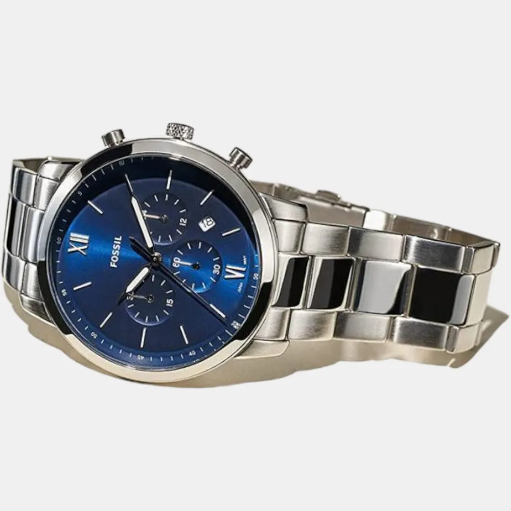 Neutra Men Blue Dial Chronograph Stainless Steel Watch FS5792