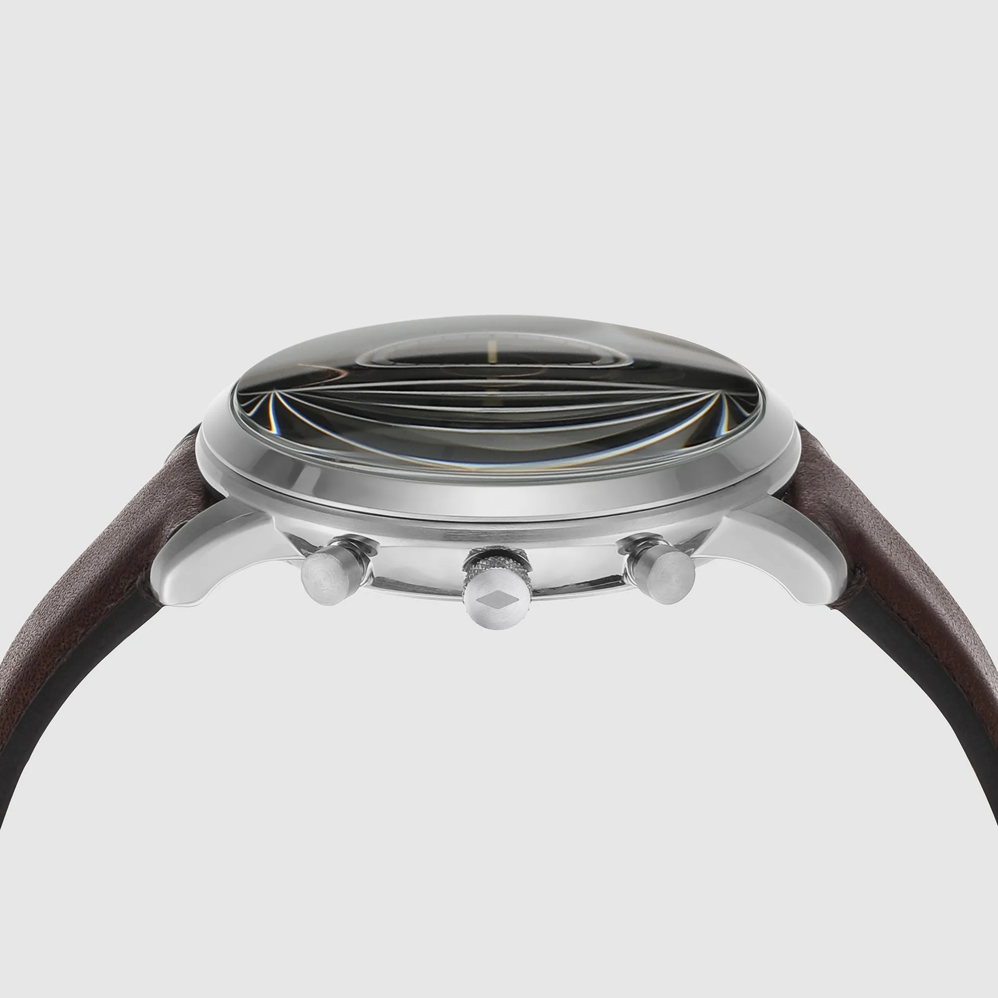 Neutra Men Quartz Black Dial Chronograph Leather Watch FS6024
