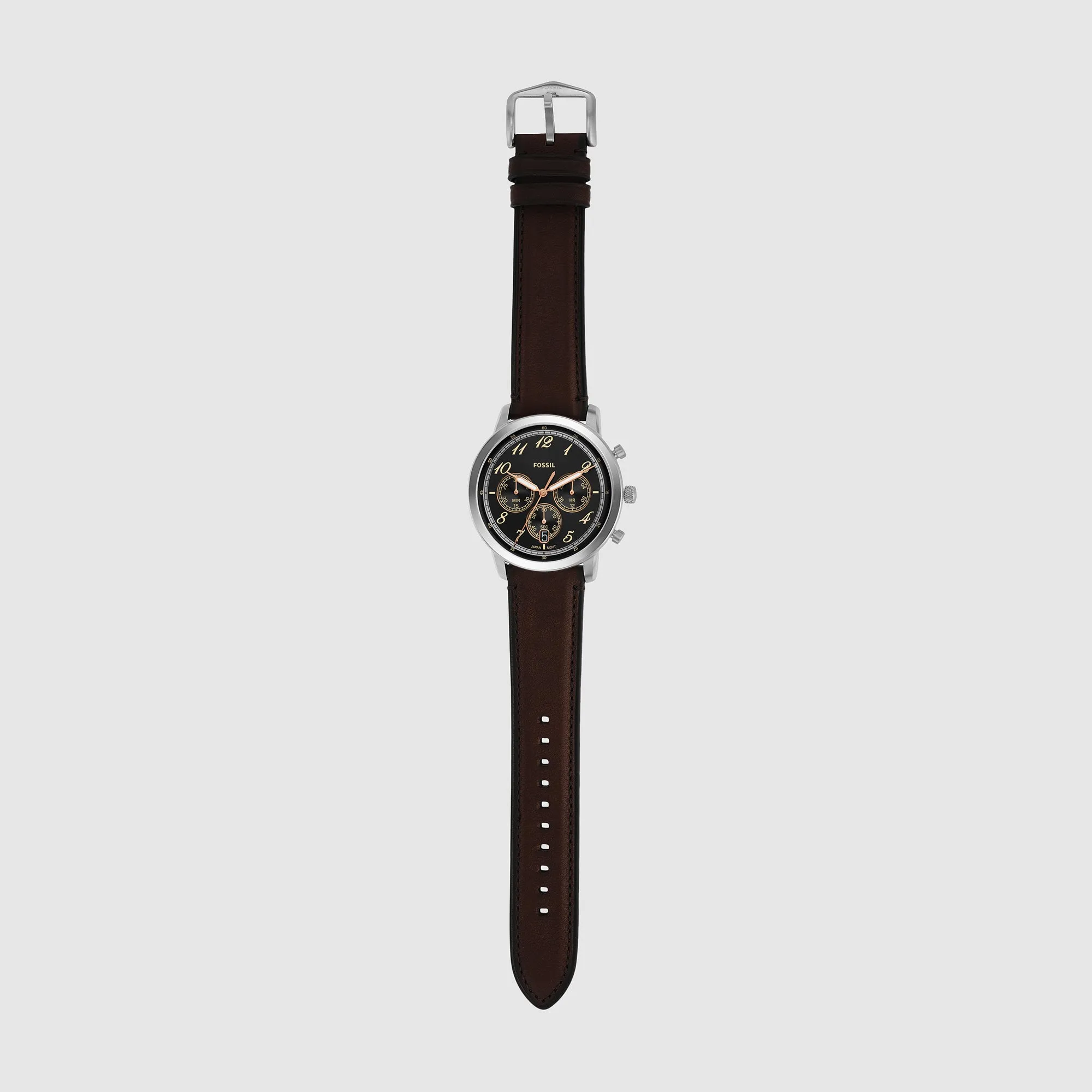 Neutra Men Quartz Black Dial Chronograph Leather Watch FS6024