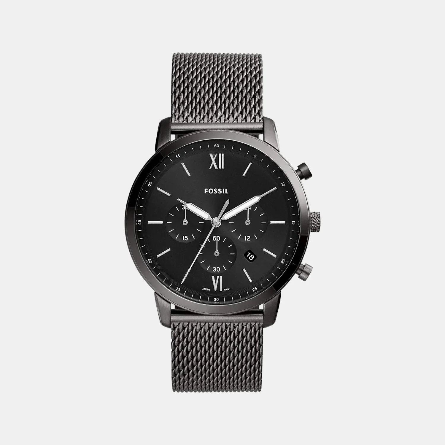 Neutra Men Quartz Black Dial Chronograph Stainless Steel Watch FS5699