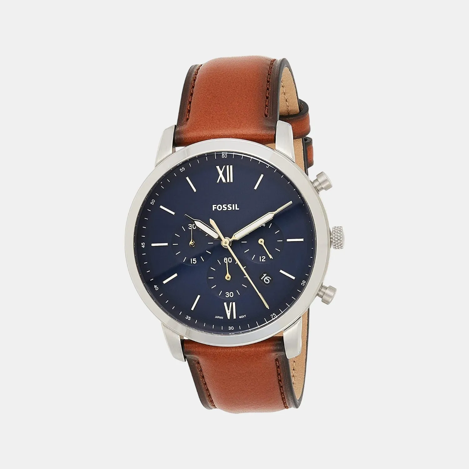 Neutra Men Quartz Blue Dial Chronograph Leather Watch FS5453