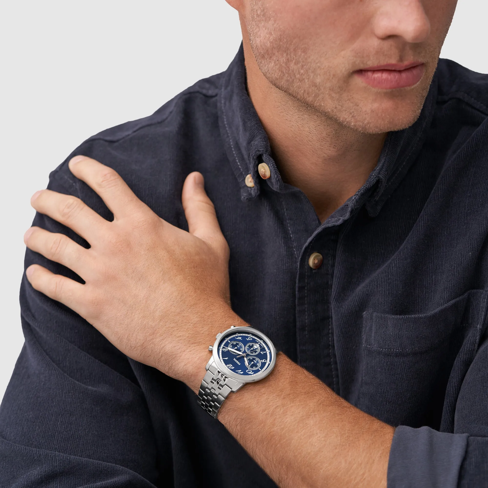 Neutra Men Quartz Blue Dial Chronograph Stainless Steel Watch FS6025