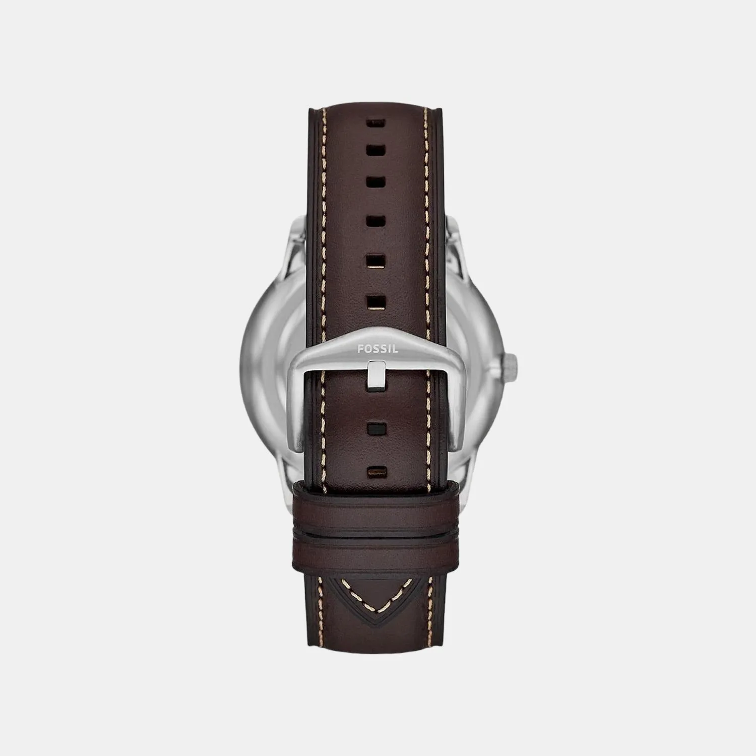Neutra Men Quartz Silver Dial Multi-Function Leather Watch FS5905
