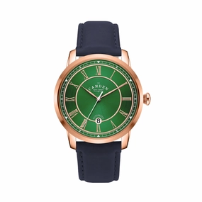 No.29 Automatic Rose Gold, Green and Navy