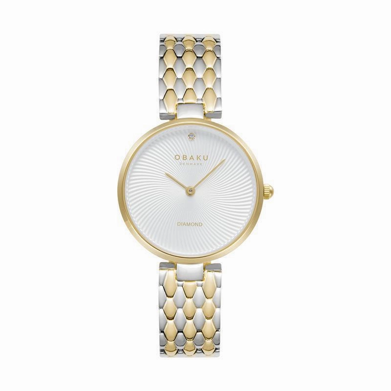 Obaku Diamant Bright Two-Tone 32mm Watch - V256LXFISF